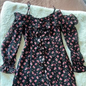INTERMIX 100% Silk Floral Dress